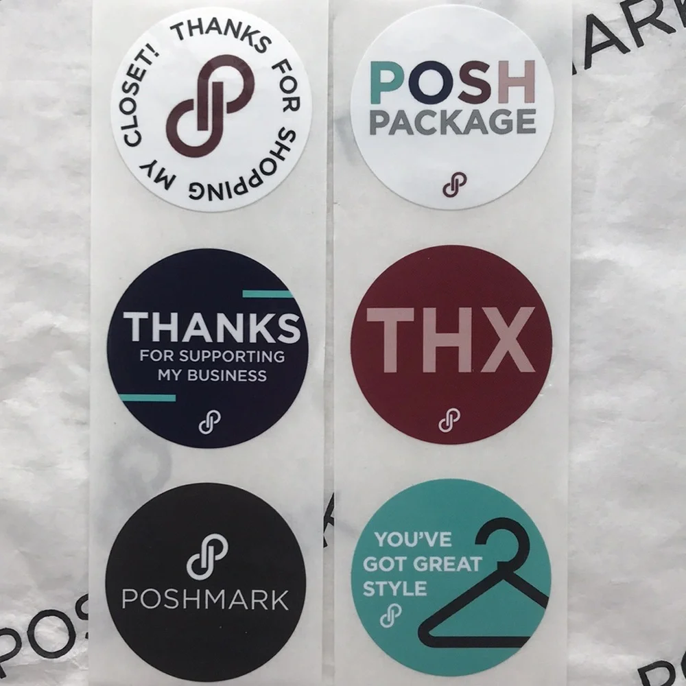 Poshmark Thank You Cards & Stickers bundle NEW